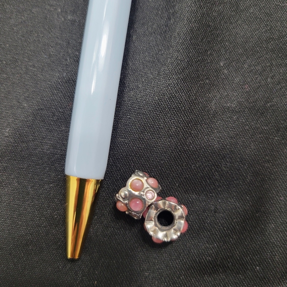 Chamilia Pink and Silver Charms/Beads (2) - Picture 2 of 4